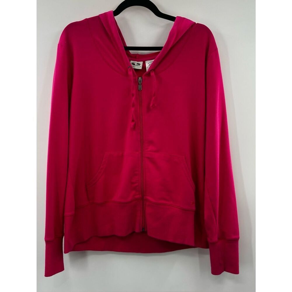 3for$20 Athletic Works Hot Pink Full-Zip Hoodie Jacket size XL
